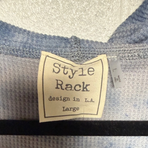 Style Rack Blue Tie-Dye Hoodie - Picture 2 of 9